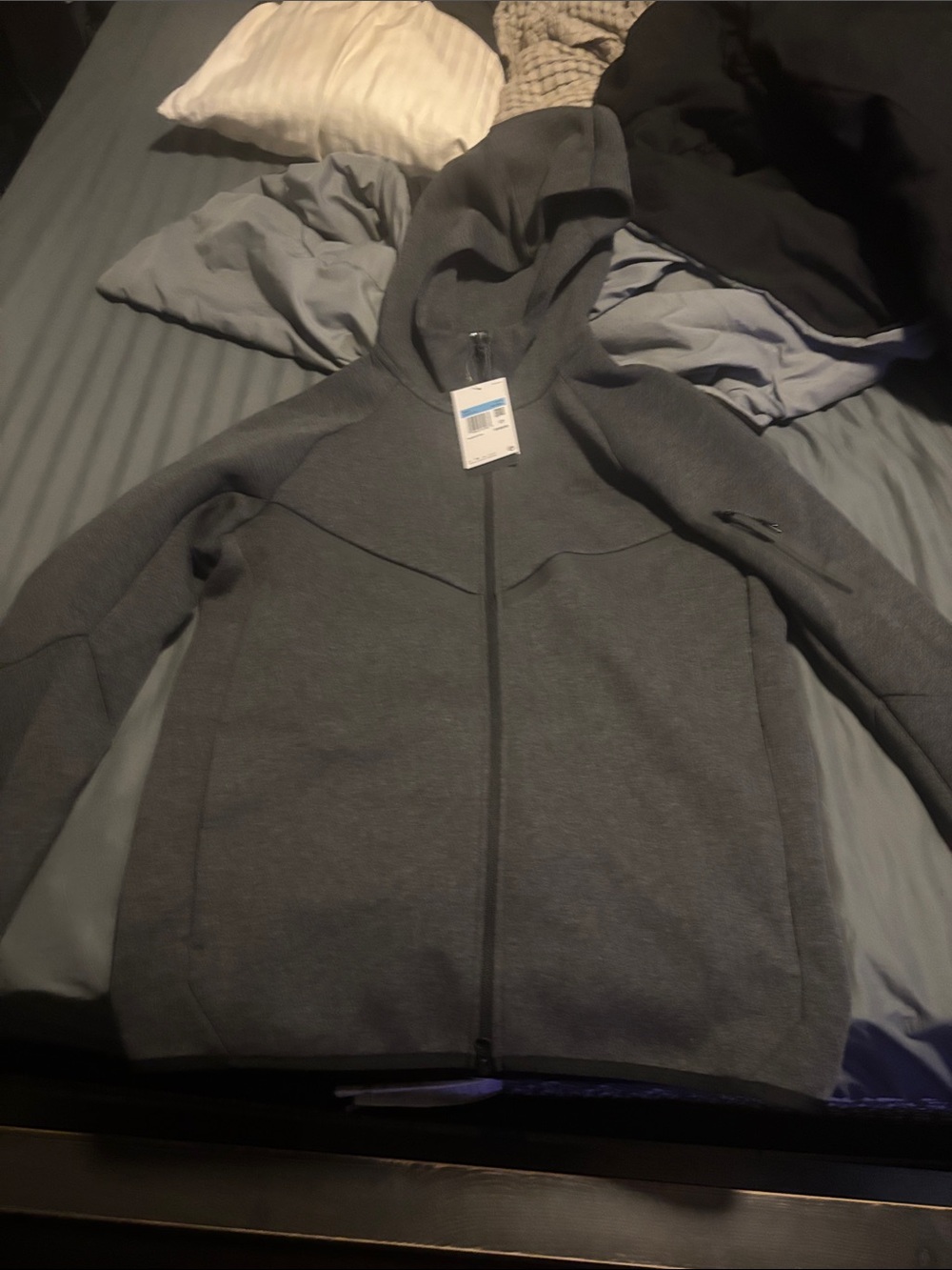 Nike Women's Hooded Utility Jacket in Dark Gray